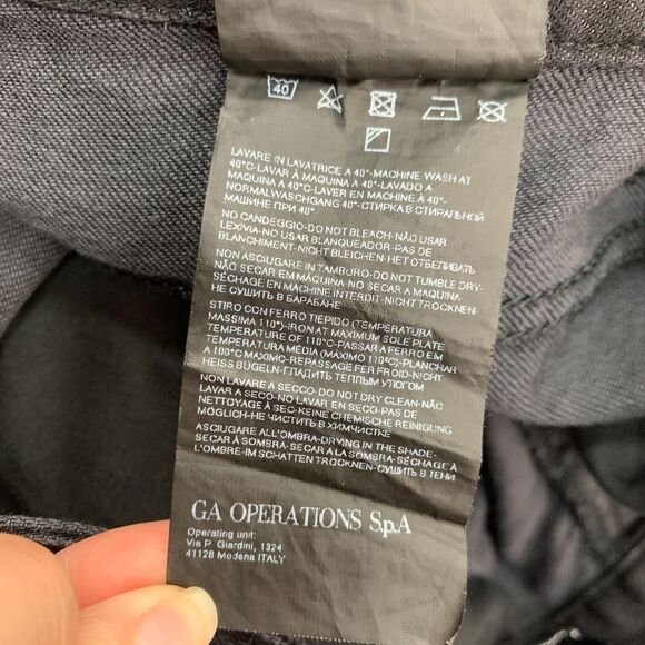 Armani Collezioni Jean Mens 30 Black Slim Fit Medium Waist Straight Tight Leg - Picture 11 of 15